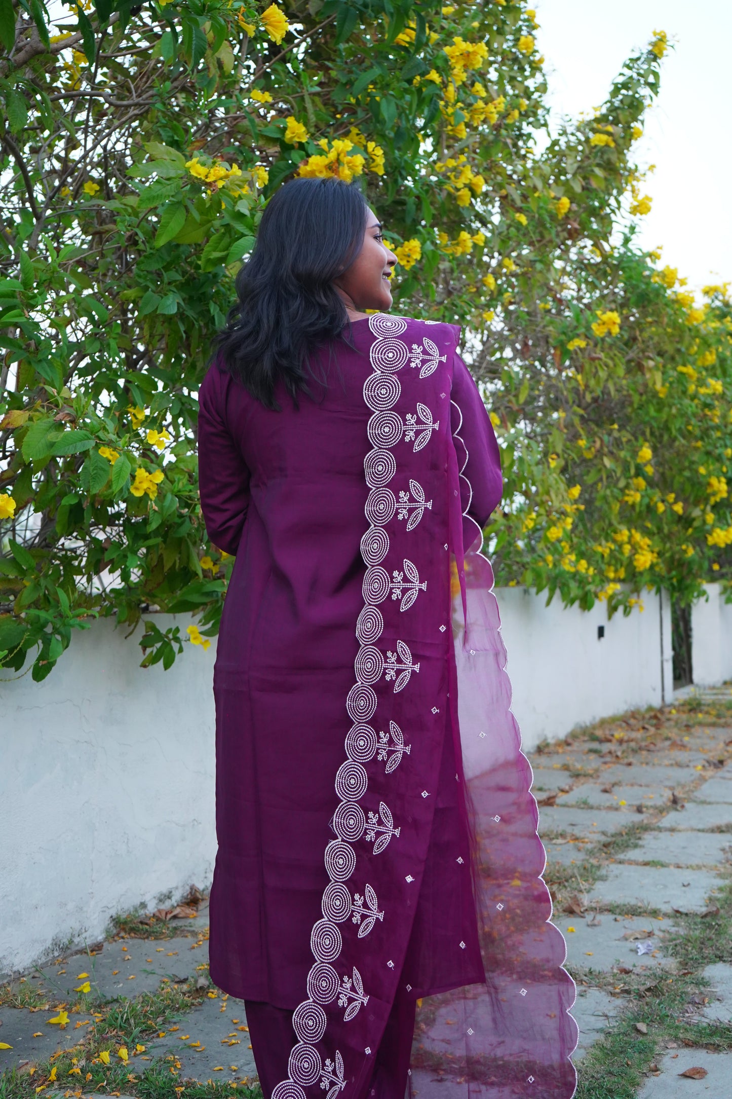 Purple Kurta Set