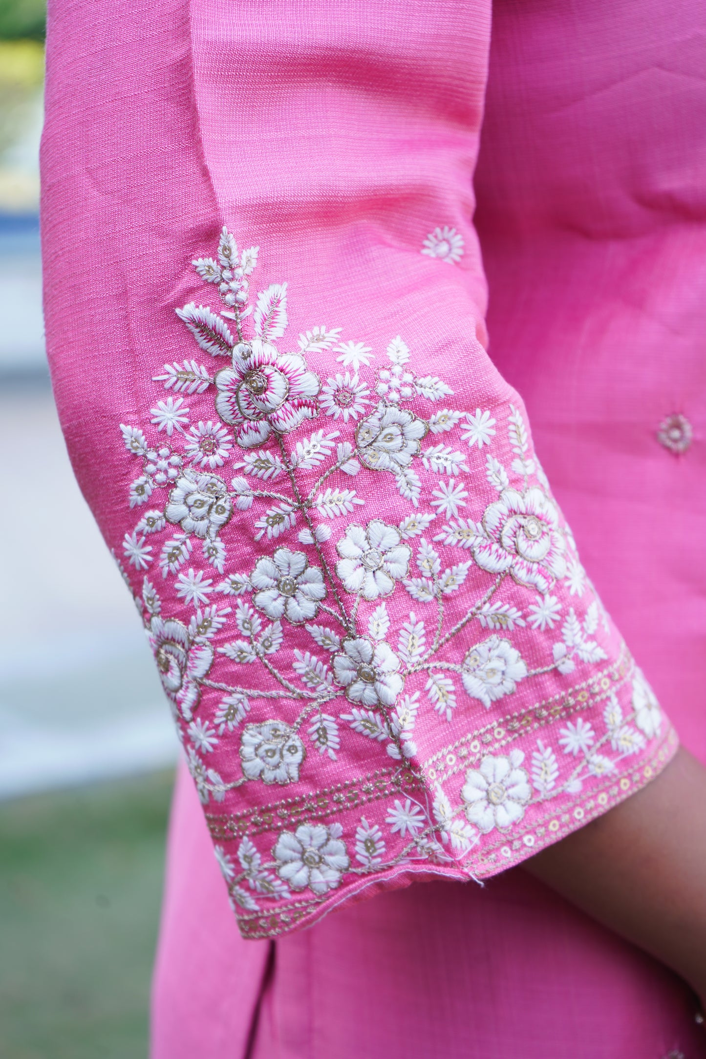 Baby Pink Kurta set with Duppatta and Pant