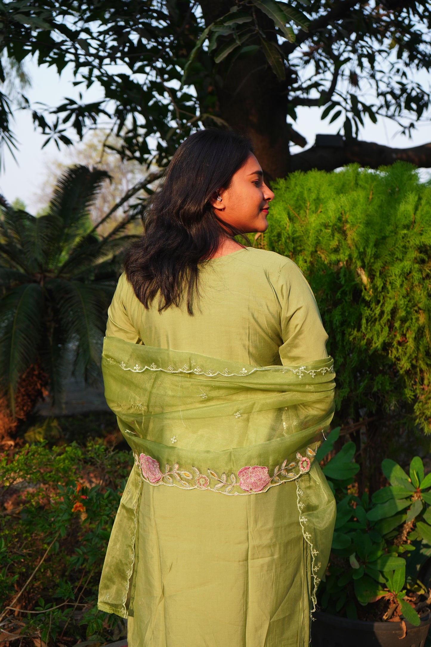 Light Green Kurta set with Duppatta