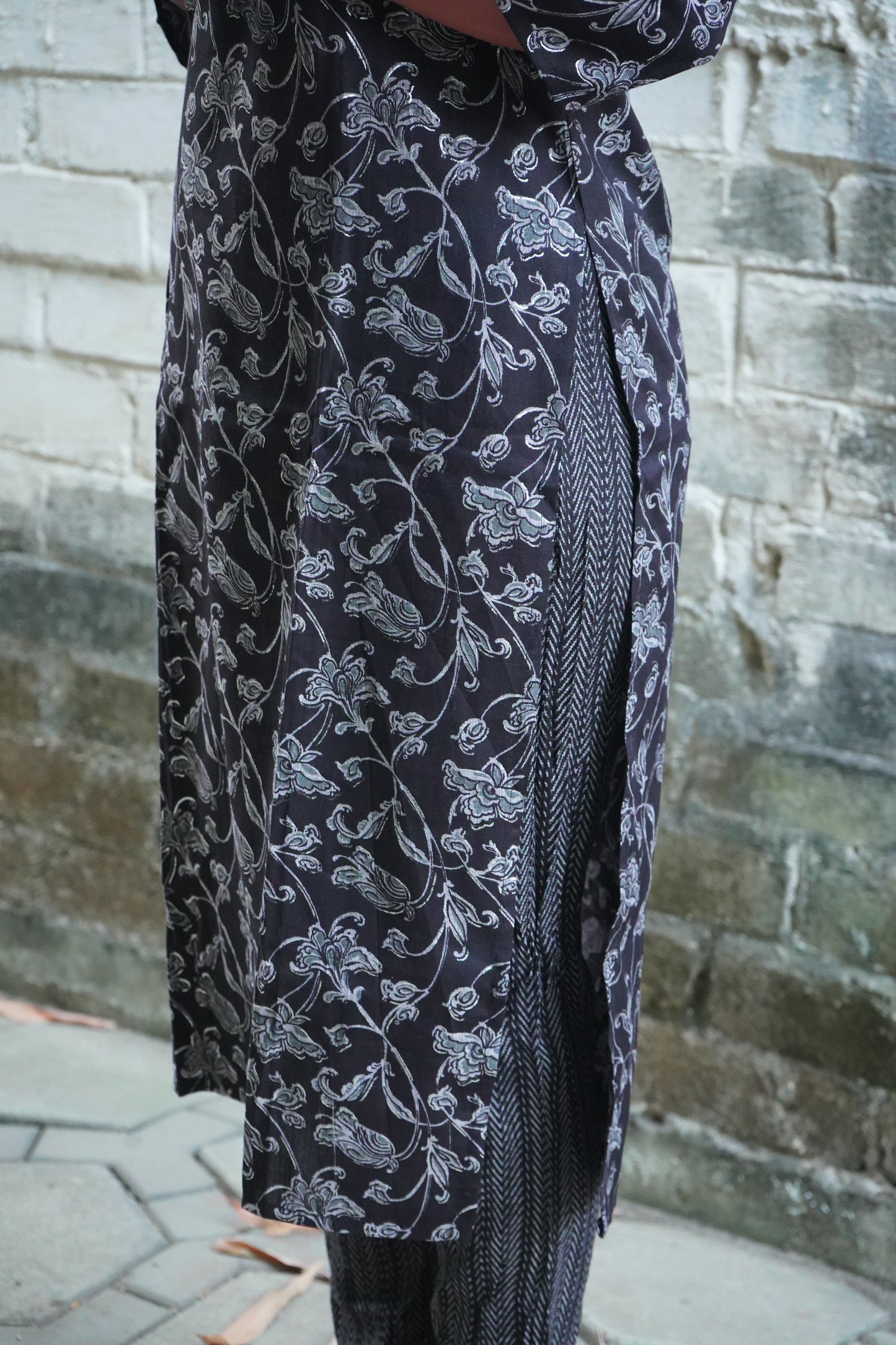 Black Kurta Set with Dupatta & Pant With Dupatta