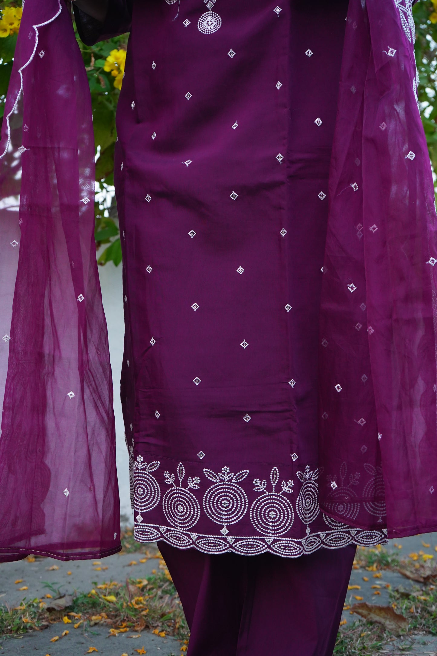 Purple Kurta Set